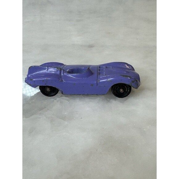 Vintage Tootsie Toy Jaguar Race Car Purple Diecast Made in USA - Picture 11 of 12